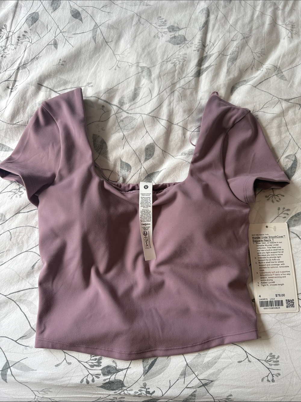 lululemon athletica Mauve Crop Top